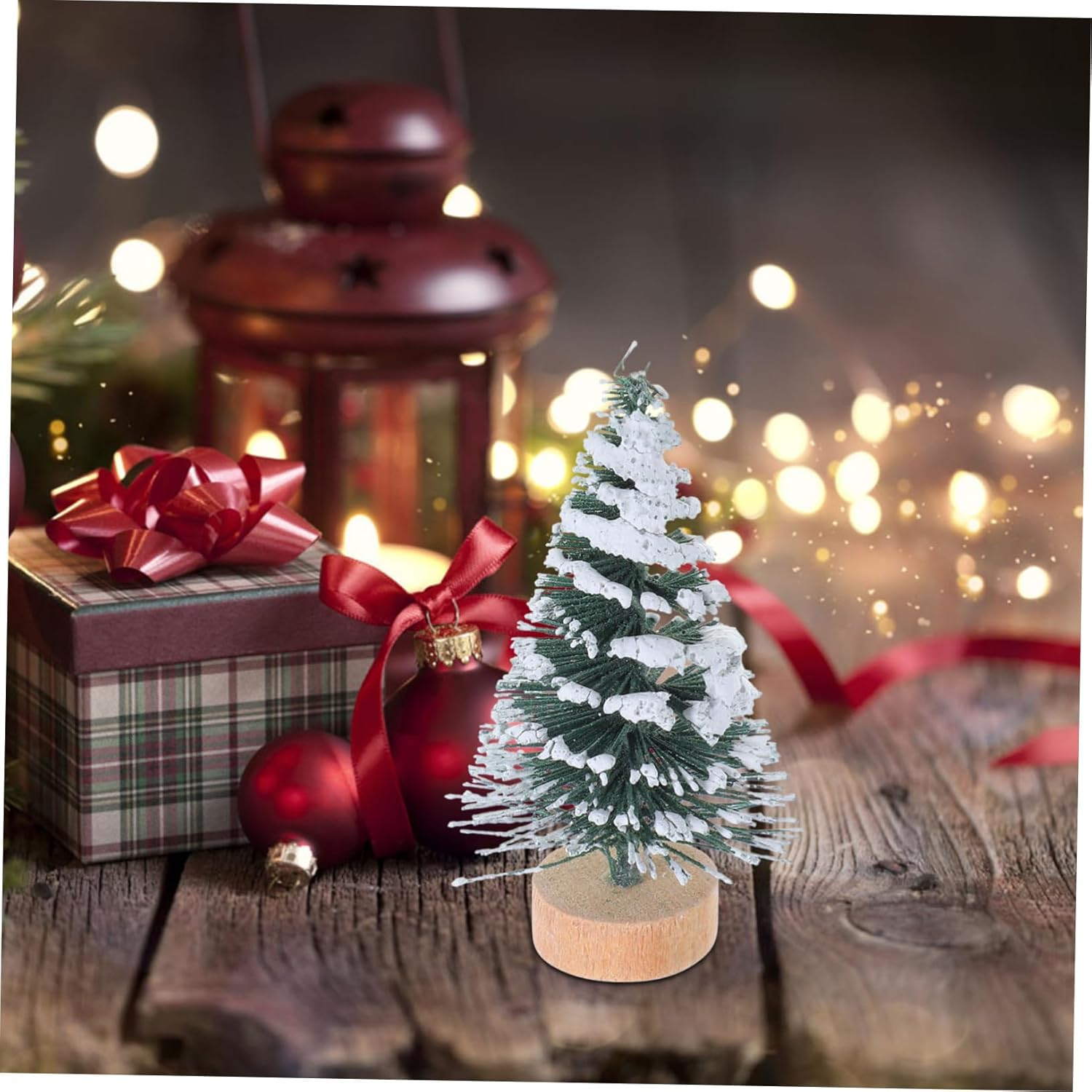 DIY Felt Christmas Tree Ornaments 10Pcs Mini Pine Decor for Xmas Party Supplies image number 4