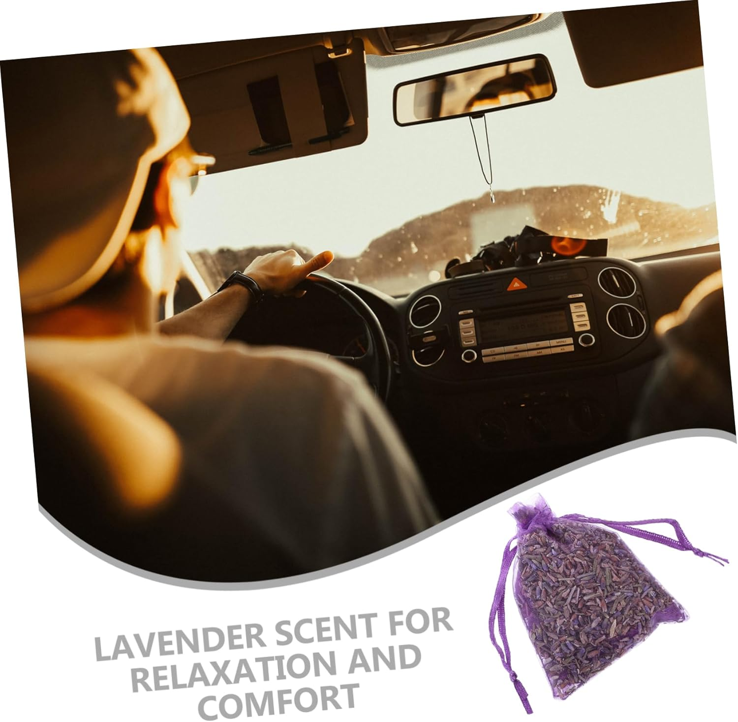 STOBAZA 12Pcs Lavender Sachet Bags 10G Each, Portable Perfumed Lavender Sachets for Closets Drawers Cars Wardrobes, Home Fragrance Decor with Natural Scent image number 6