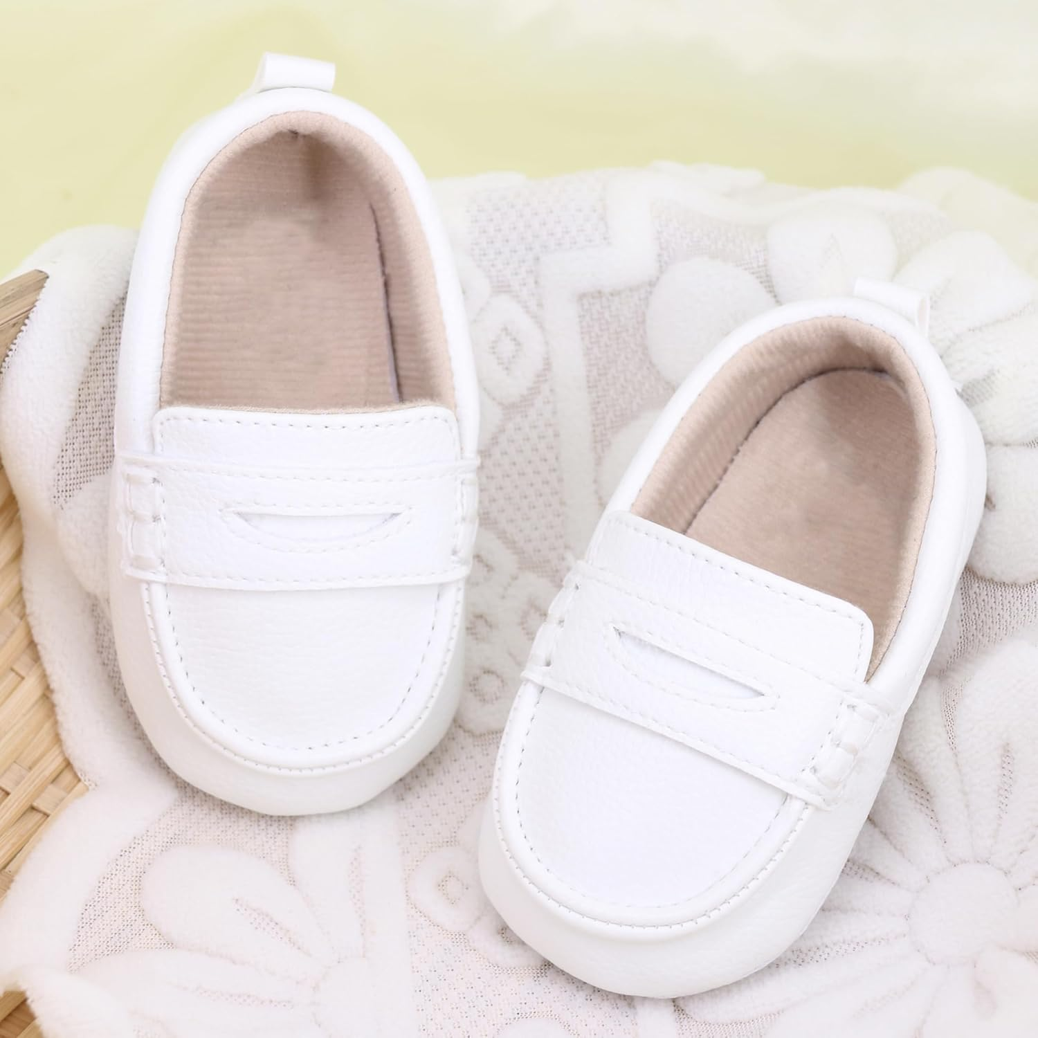 LONSOEN Baby Toddler Boys Girls Loafers Newborn Leather Moccasins Infant First Walking Dress Shoes image number 7