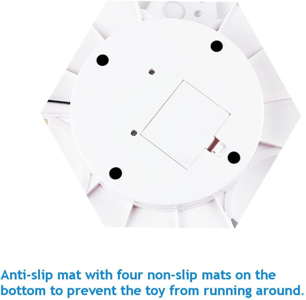 EZONEDEAL Cat Toys Interactive, Automatic Cat Scratch Mouse Game Disc Cat Toys Joy Disc Mouse Turntable Board Electric Amusement Plate Non-Slip and Durable Multi-Mode to Improve Intelligence for Indoor Cats image number 6