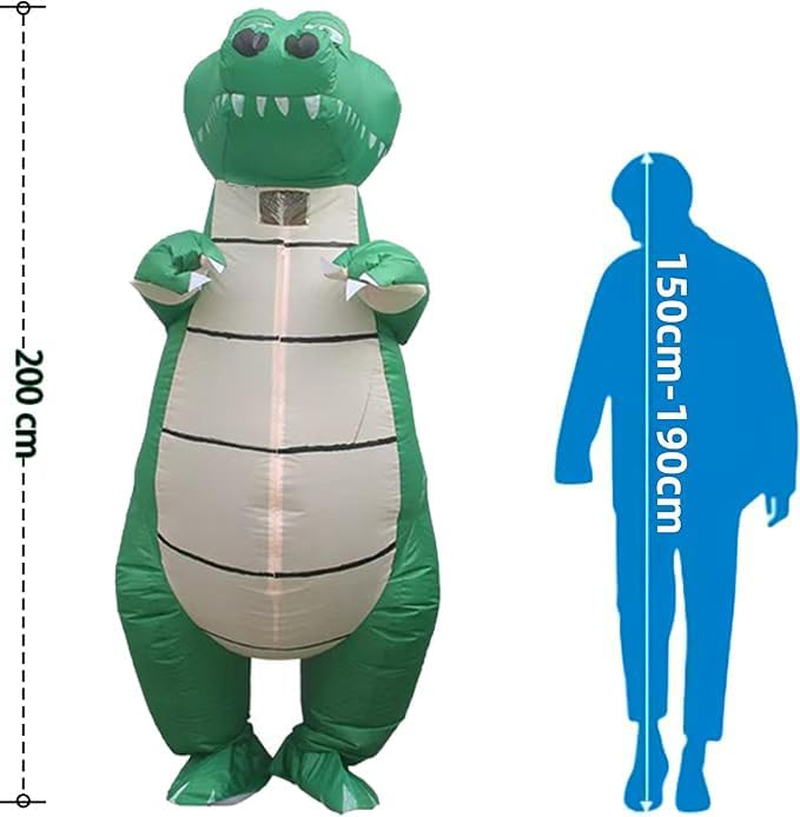 Inflatable Costume Funny and Quirky Inflatable Costumes Role Play Crocodile Costume Costumes for Adults Suitable for Parties Halloween and Christmas image number 4
