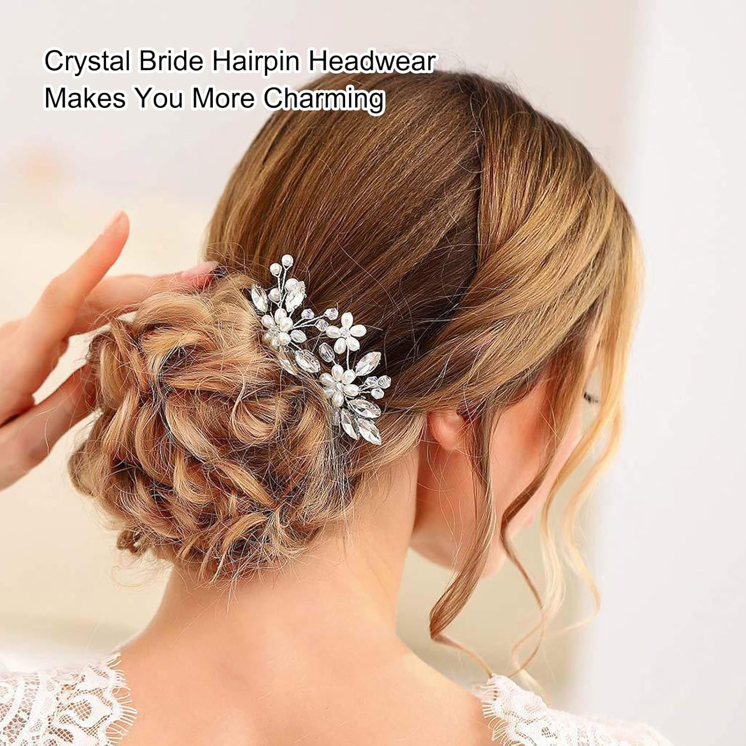 RTRTGS Magic Hair Bun Maker French Twist Comes with a Silver Simple Bridal Crystal Wedding Hair Pins, Hair Bun Maker Magic Hairstyle Aid Bun Band for Women Children Bun Hair Accessories image number 4