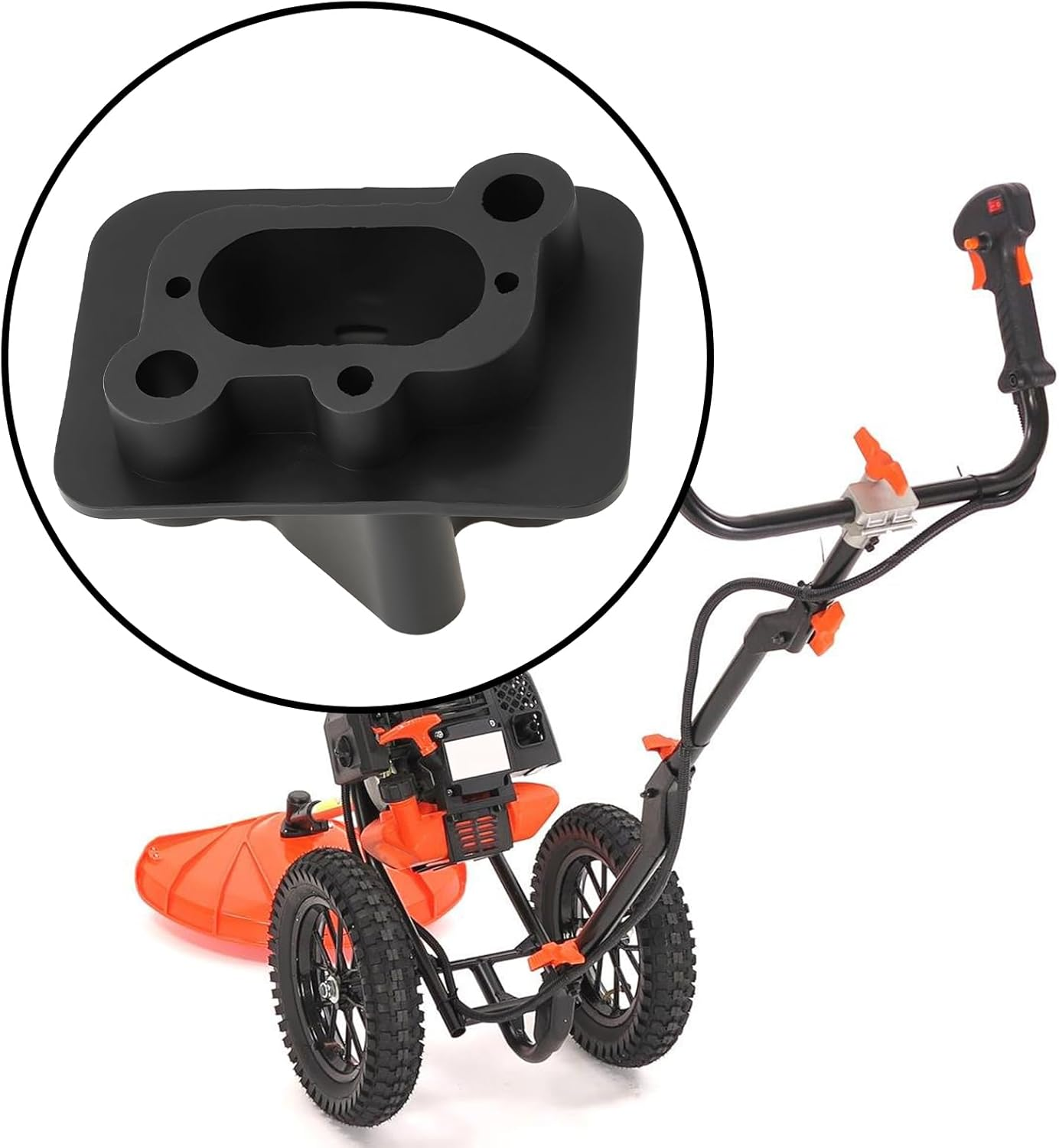 2Pcs Intake Manifold Carburetor Base Connector 52CC BC52 520 Brush Cutter Compatible with Forester image number 4