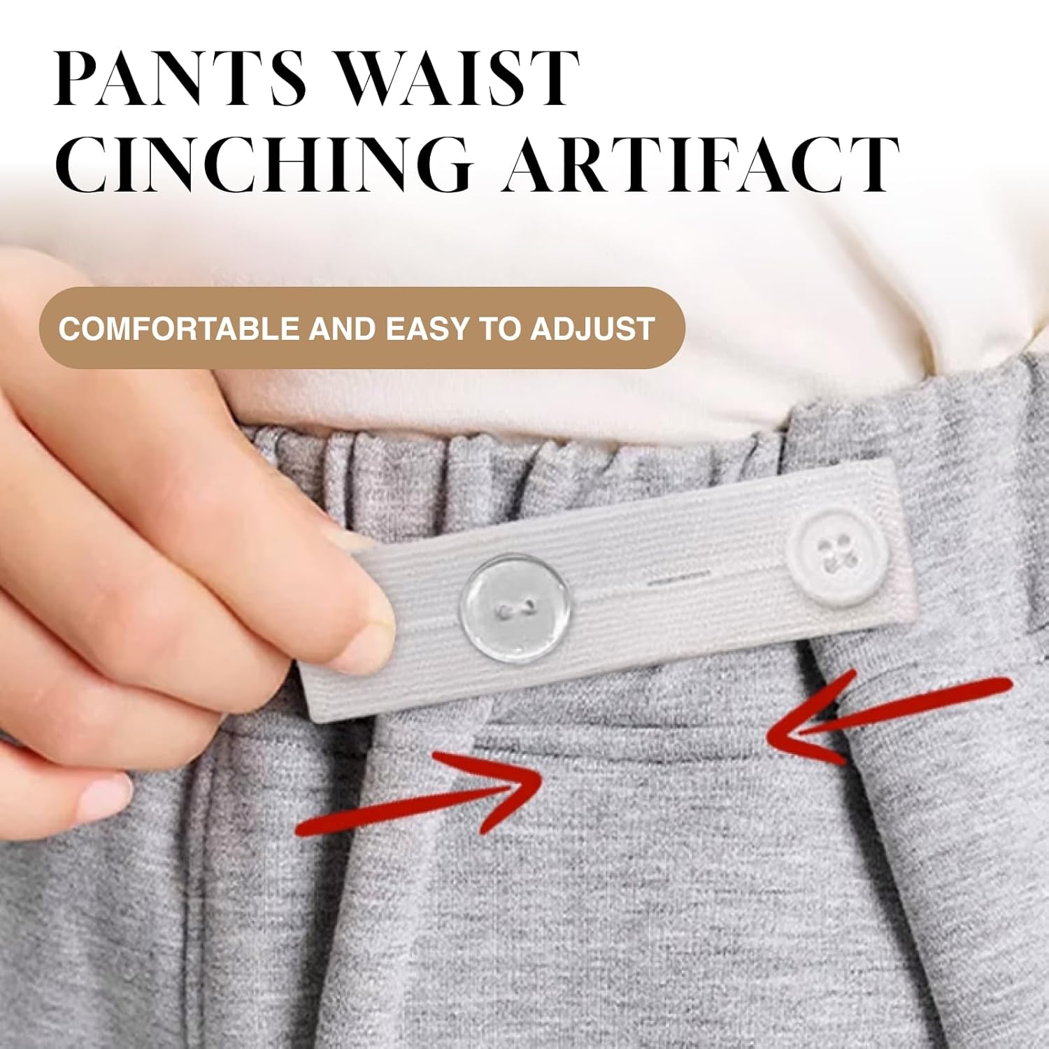 12 Pcs Adjustable Elastic Waist Extenders Set for Men and Women Comfortable Pants Button Extenders with 7 Color Options Perfect for Changing Waistlines, Pregnancy, and Daily Use