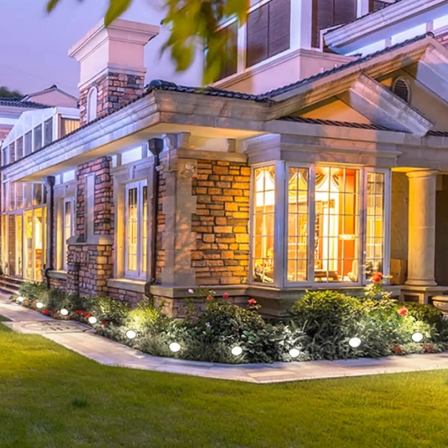 Solar Pathway Lights, 10 in 1 Design Pathway Lights Outdoor Solar Lights Outdoor Garden Lights Waterproof IP55 Solar Powered Auto On/Off for Garden Lawn Patio Yard Landscape image number 3