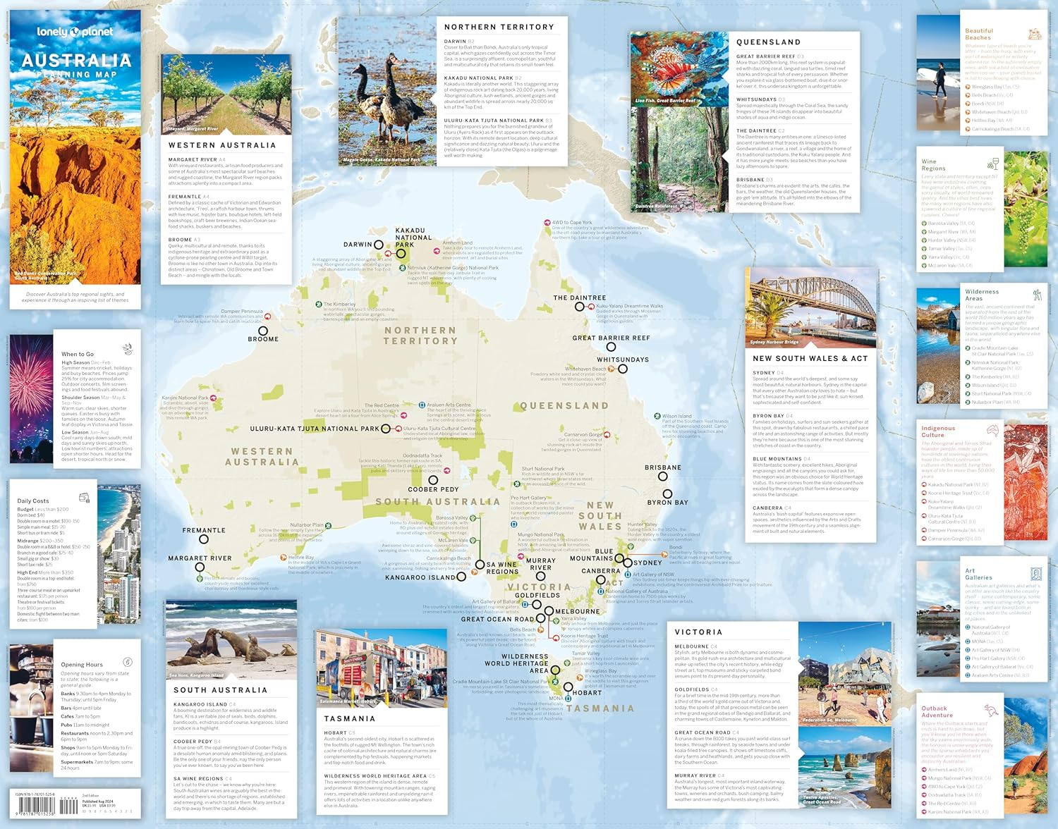 Lonely Planet Australia Planning Map