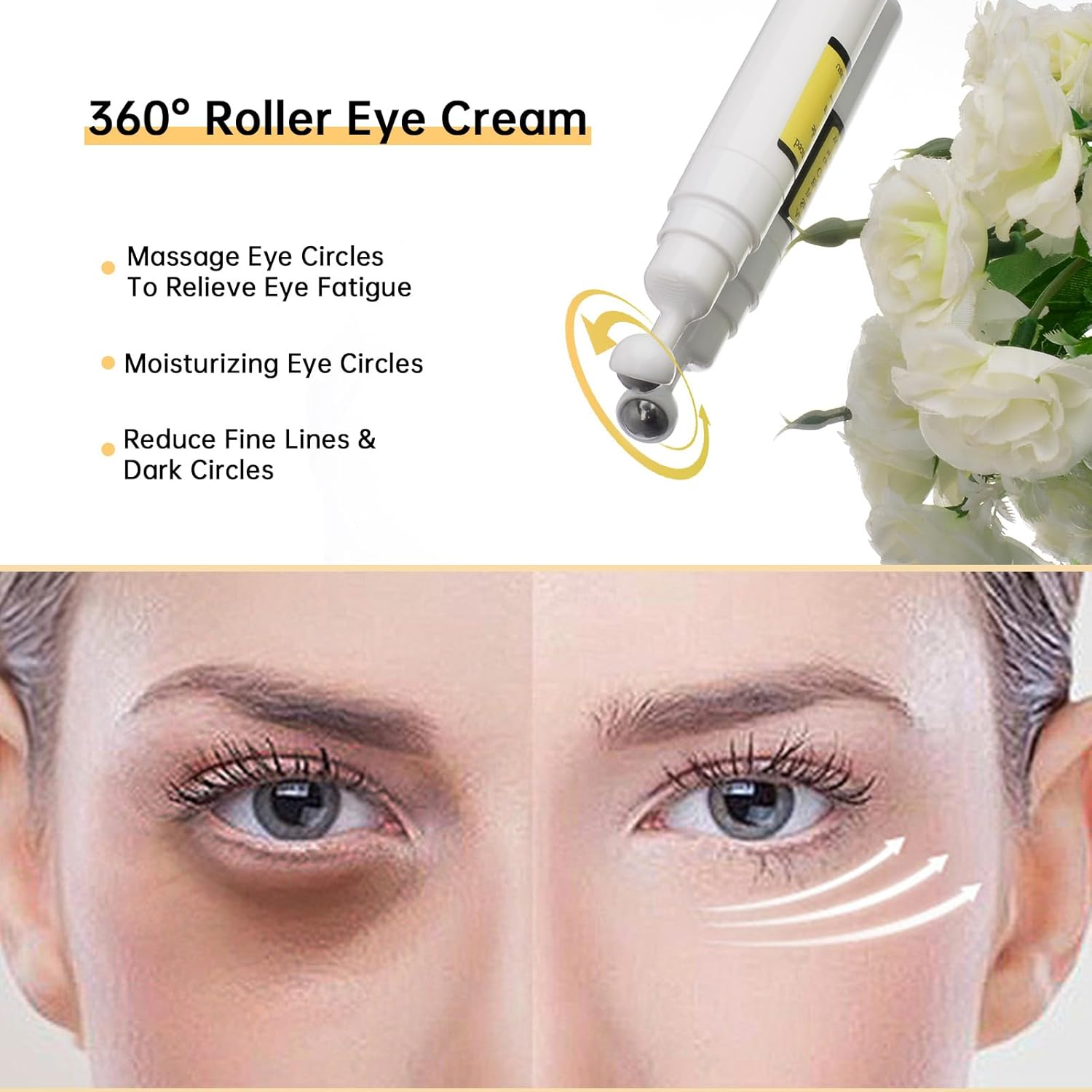 Snail Peptide Eye Cream for for Dark Circles, Puffiness and Fine Lines, Snail Mucin Eye Cream with Niacinamide, Hyaluronic Acid. (1 Pcs-17Ml) image number 6