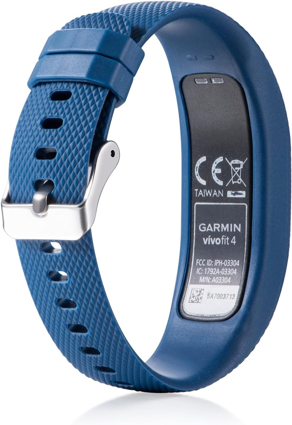 (2 Pack) T Tersely Replacement Band Strap for Garmin Vivofit 4, Soft Sports Silicone Metal Clasp Buckle Wrist Straps Watch Bands for VIVOFIT4 Tracker Women Men Large Small image number 6