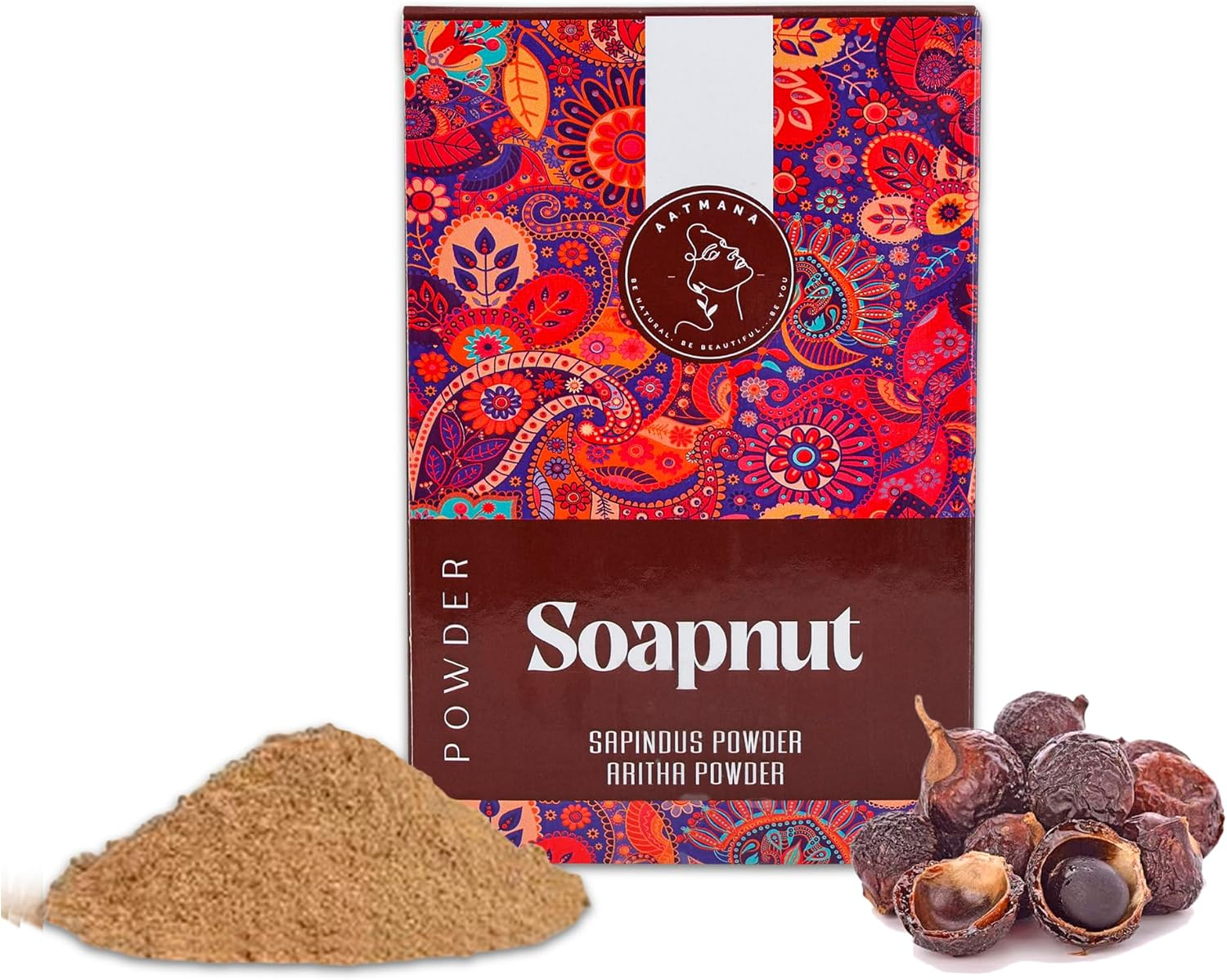 Soapnut Powder | Reetha | Aritha Powder for Natural Hair Care | Ayurvedic Hair Cleansing Conditioner |For Men & Women 100G image number 6