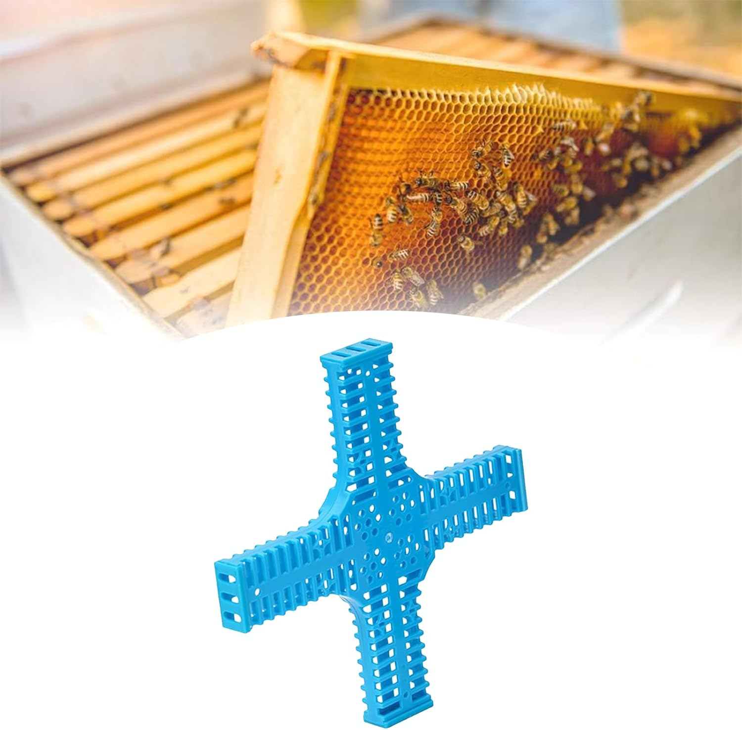 Queen Bee Cage 1PCS - Durable Ventilated Bee Queen Cage for Beekeeping, Essential Beekeeping Supplies & Equipment, User-Friendly High Performance Hive Tool for Honey Bees image number 1