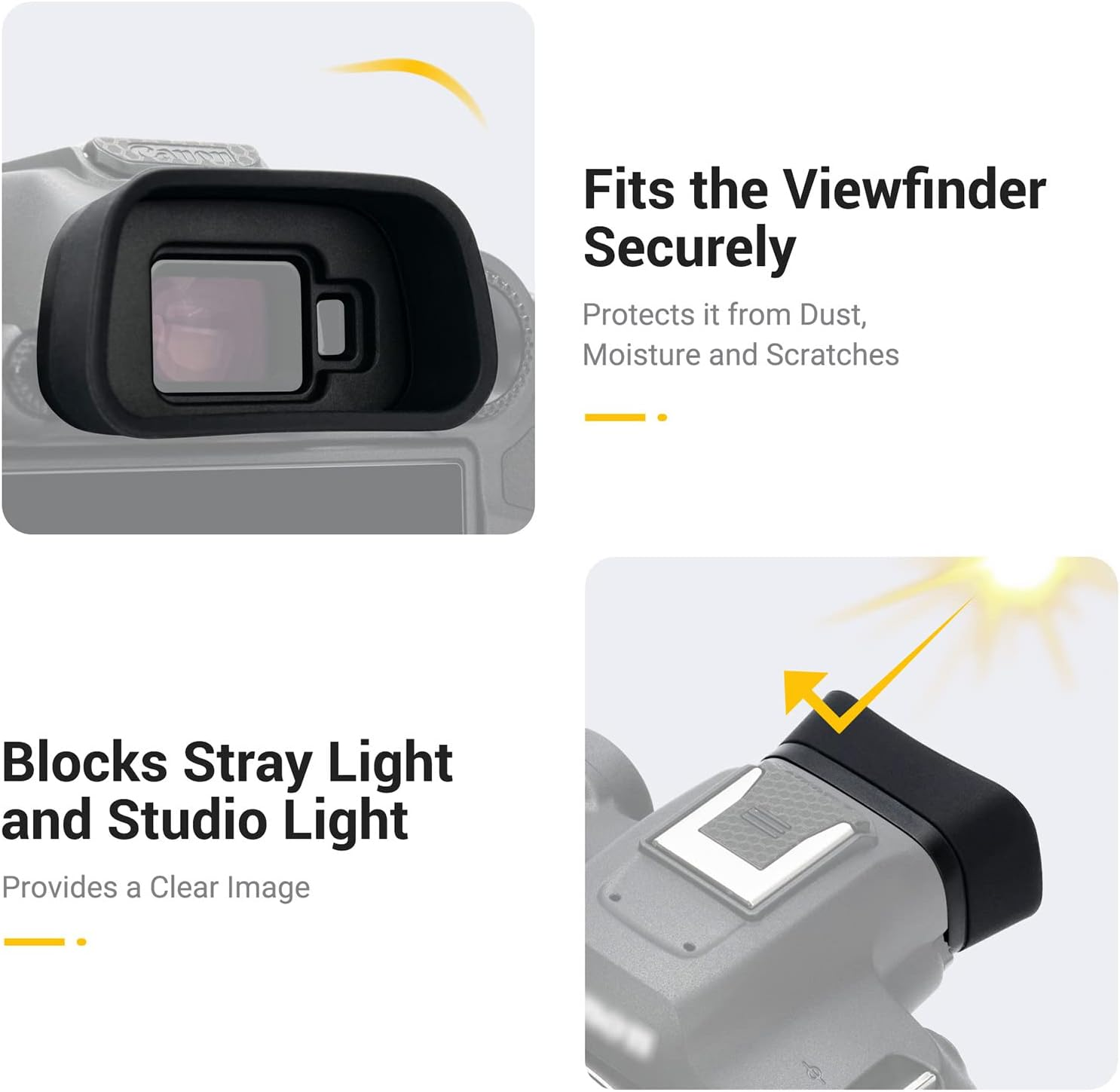 Soft Silicon Camera Extend Eyecup Eyepiece for Canon EOS R7 EOSR7 Camera, Viewfinder Protector, Extension Design image number 6