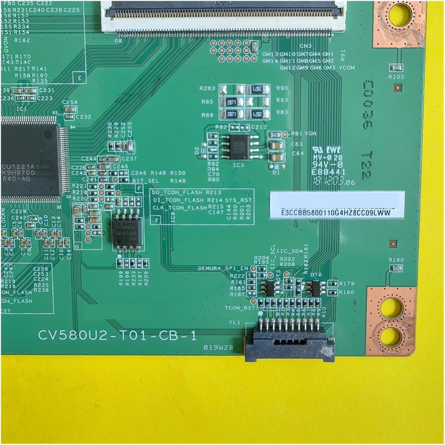 CV580U2-T01-CB-1 T-CON Logic Board E3Ccbb5800110G，Compatible for HITACHI 58Hk6100U，Compatible for SHARP Lc-58Q7330U，Compatible for HISENSE 58R6E 58Inch TV Accessories image number 2