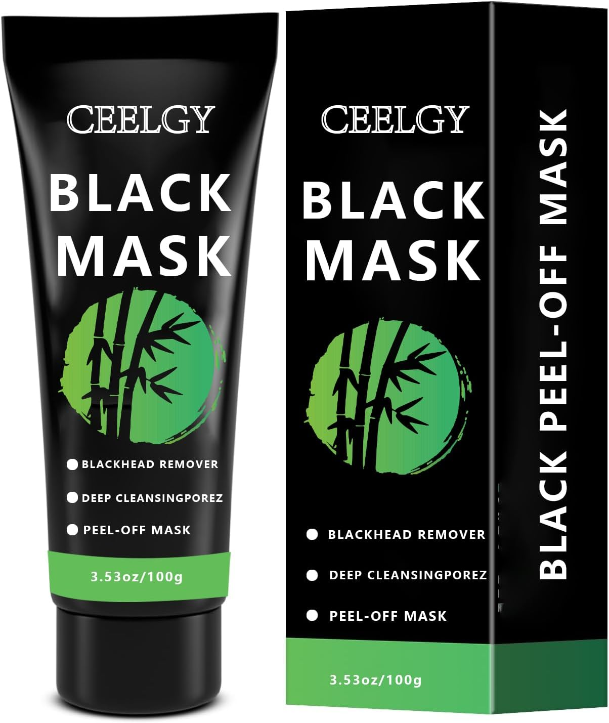 CEELGY Blackhead Remover Peel-Off Mask,Face Mask Skincare Peel off for Blackhead, Dirt, Purifying and Pores Shrinking for All Skin Types, for Men&Women 100G