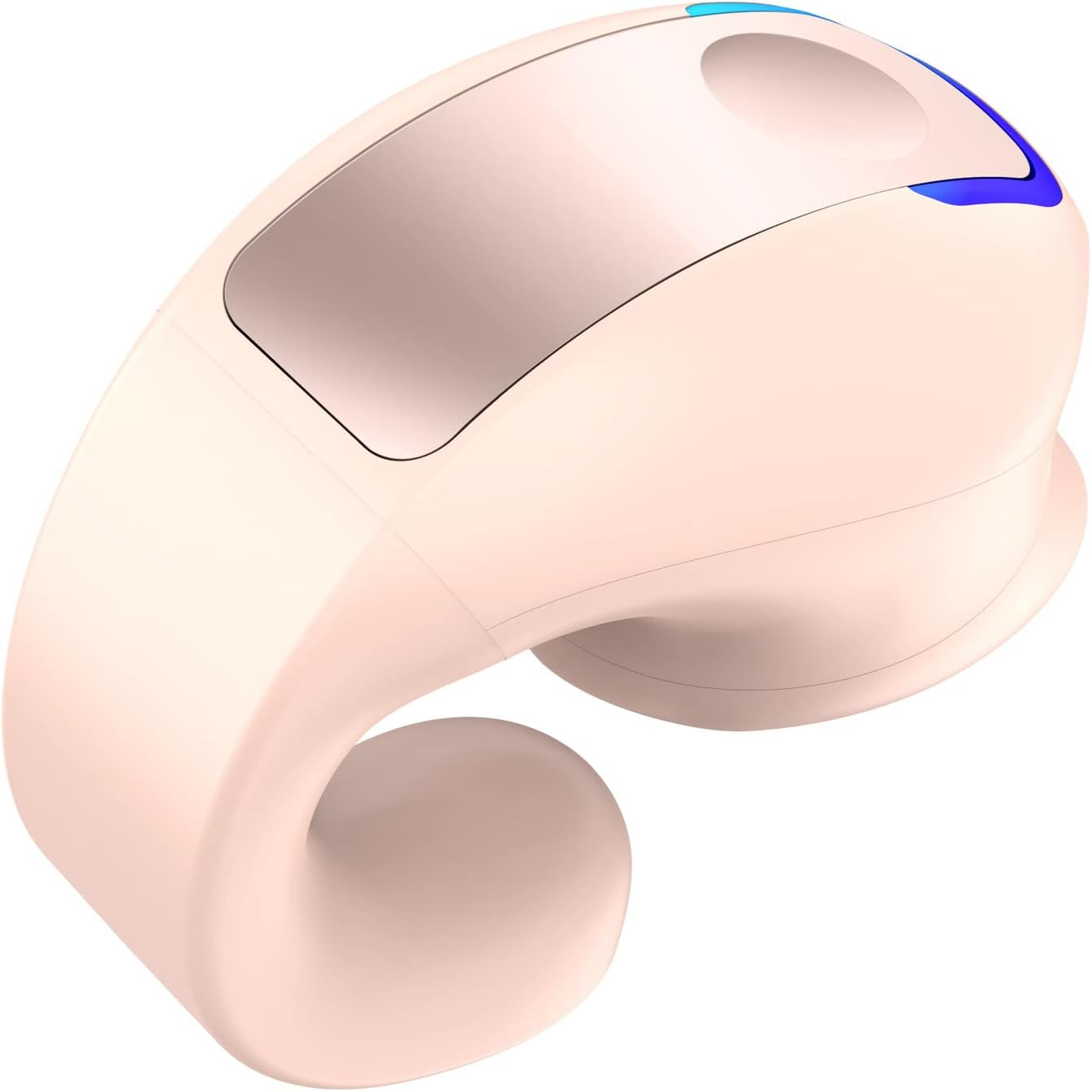 LIWEARE Bluetooth Headphones Sport, 5.3 Wireless Bluetooth Headset Talking Clip-On Headset Long Time Wear without Pain Ultra Long Battery Life (Pink)