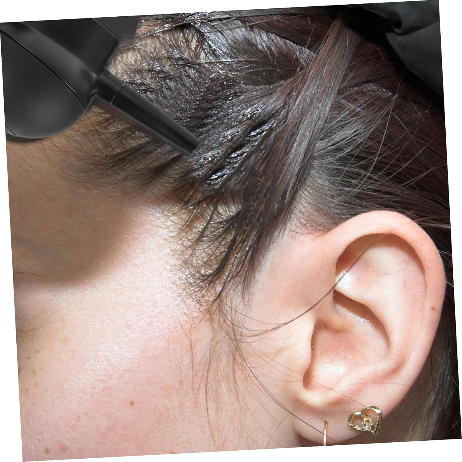 GOOHOCHY Hair-Increasing Fiber Nozzle Hair Fibers Spray Enhancements Thin Fluffy Firm Black image number 3