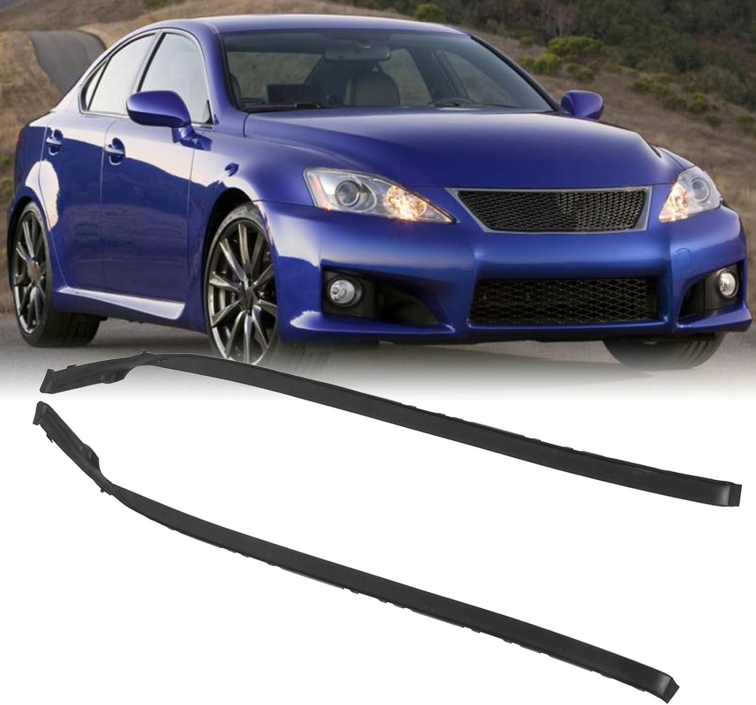 2Pcs Roof Trim Molding Kit, Left Right Car Windshield Roof Molding Drip Weatherstrip, 75551 53020 75552 53020 Roof Drip Moulding Seal for IS250 IS350 Is F Models image number 5