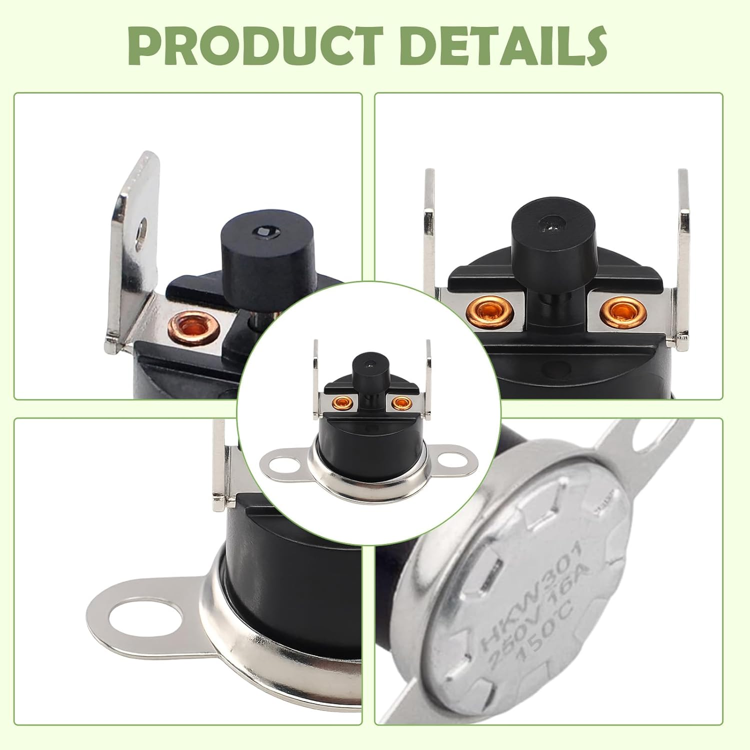 3850870019 Manual Reset Thermostat Thermal Fuse Compatible with Dometic RV Refrigerators Replace 958530285 image number 5