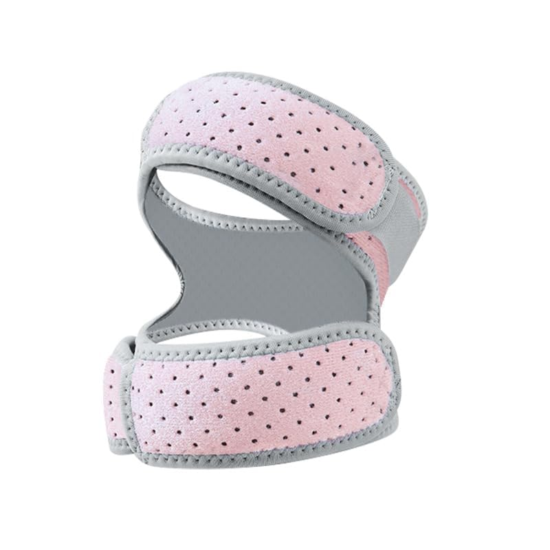 2-Pack Patella Knee Brace for Men & Women - Adjustable Patellar Tendon Support Strap for Pain Relief, Arthritis, Tendonitis - Ideal for Running, Basketball, Tennis & Gym (Pink) image number 1