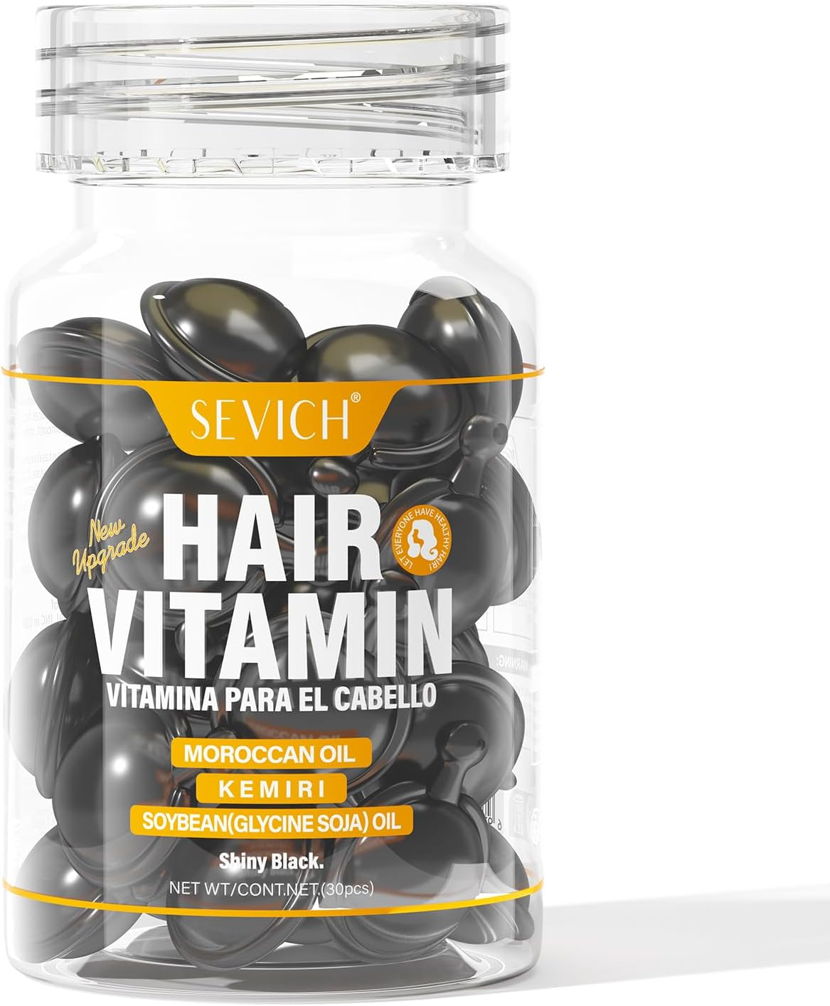 SEVICH Hair Vitamin Serum Capsule - Hair Moisturizing Essence Formula, with Vitamins a C E Vitamin B5, Argan Macadamia Avocado Oils, Repair Damaged Hair image number 2
