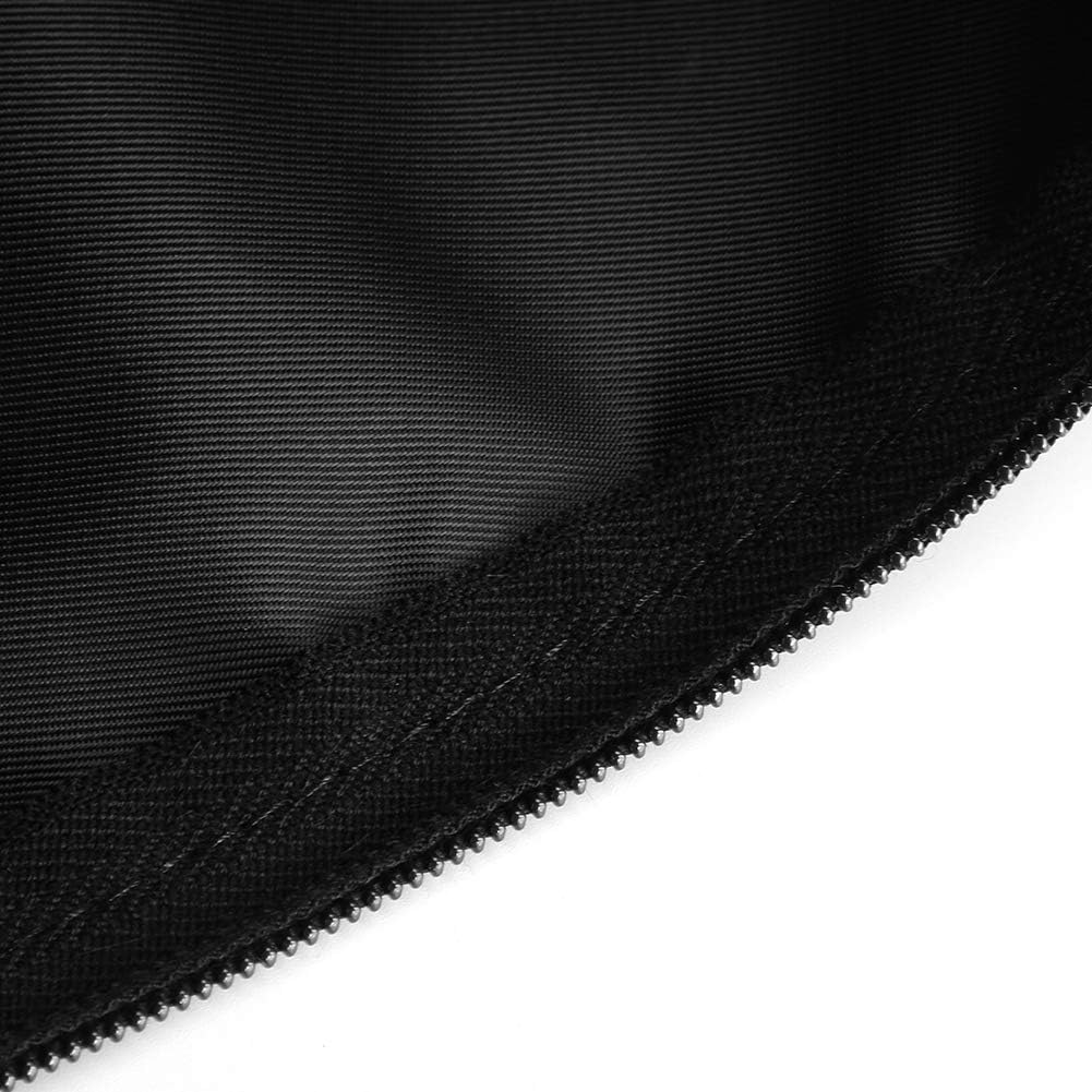 Fireproof Document Bag, 27X16Cm, Silicone Coated Fiberglass, 1000℃ Heat Resistant, Waterproof Storage for Money, Documents, Jewellery, Passport, Black image number 4