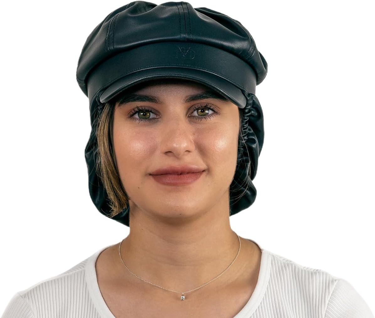 Never-Before-Manufactured PU Cap for Women and Men Protects Hairstyle in Rain Humidity Drizzle Sun Snow Water-Resistant Hat Also Hijab Head Cover