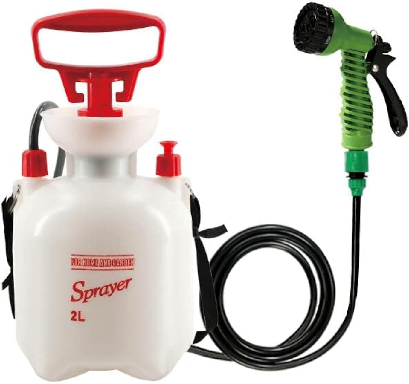 CLICIC 0.52 Gallon Pressure Sprayer with 7 Spray Modes, Camping Shower with Removable Hose and Shower Head for Camping Outdoor Traveling Hiking and Pet Bath 2L - 1.3 Gallon image number 6