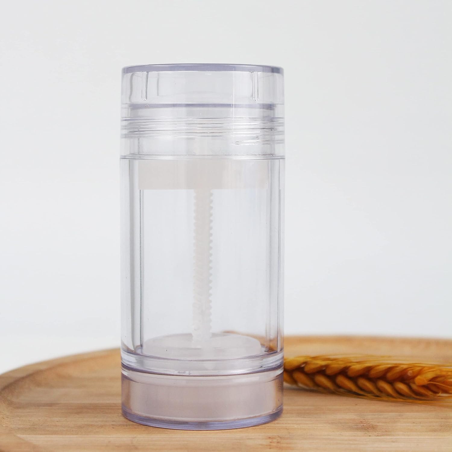 15Ml Twist-Up Deodorant Containers Clear Empty Plastic Reusable round Shape Bottom Filling Deodorant Tubes for DIY Travel (6Pcs)