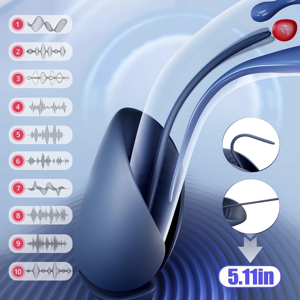 Vibrating Male Masturbator Penis Vibrator Adult Sex Toys for Men, Glans Trainer with Urethral Sounds Penis Extender Mens Sex Toy Stroker for Men Training Masturbation Pleasure image number 4