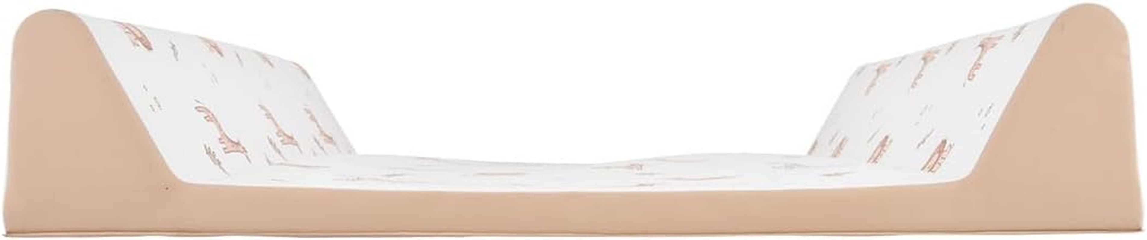 Wedge Changing Mat, Safari Zoo Animal Print Baby Changing Mat, anti Roll Waterproof Raised Edges Comfortable Cushioned 70 X 50 X 10Cm Wipe Clean Material image number 3