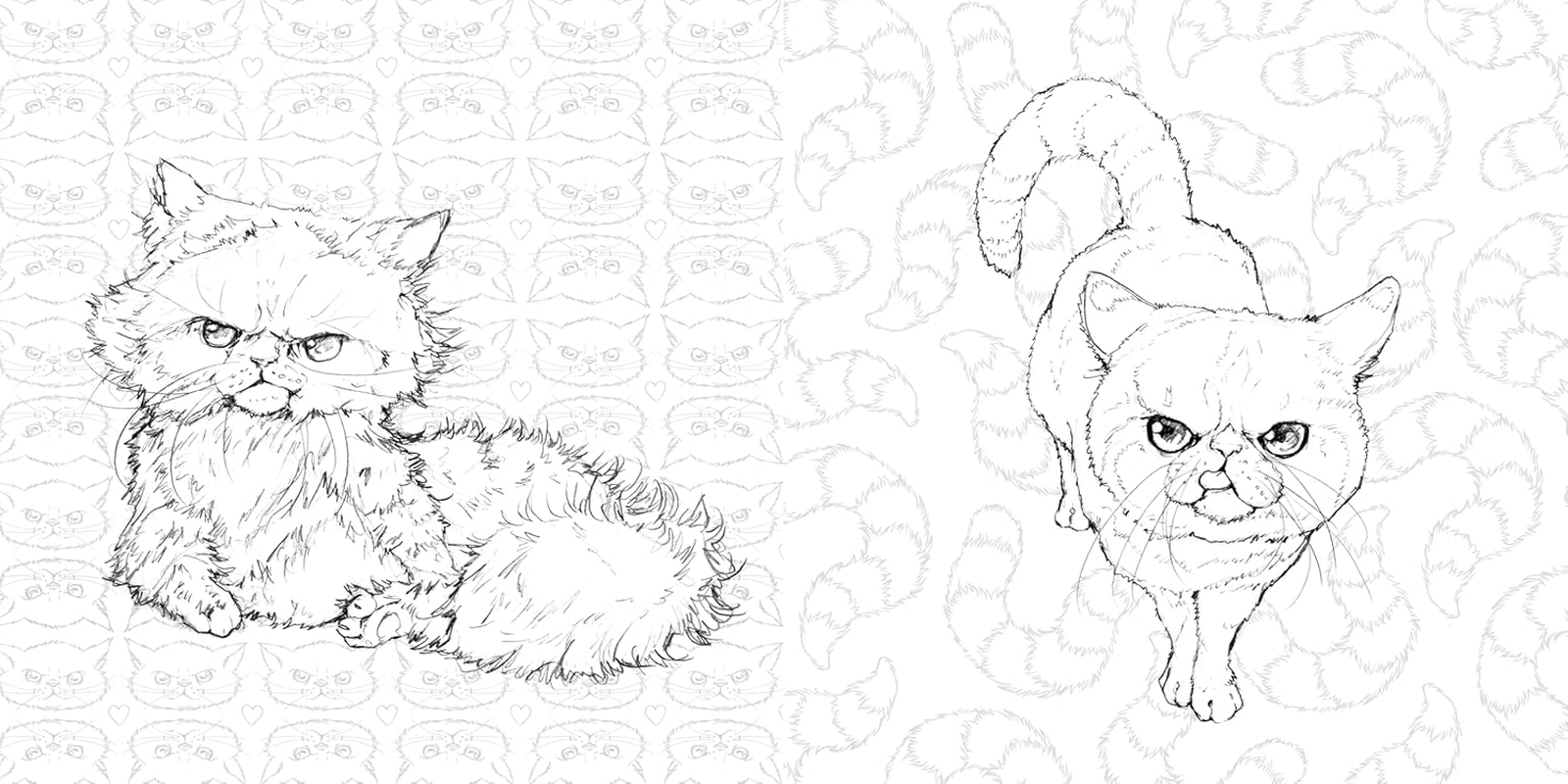 Pop Manga Catitude Coloring Book image number 2