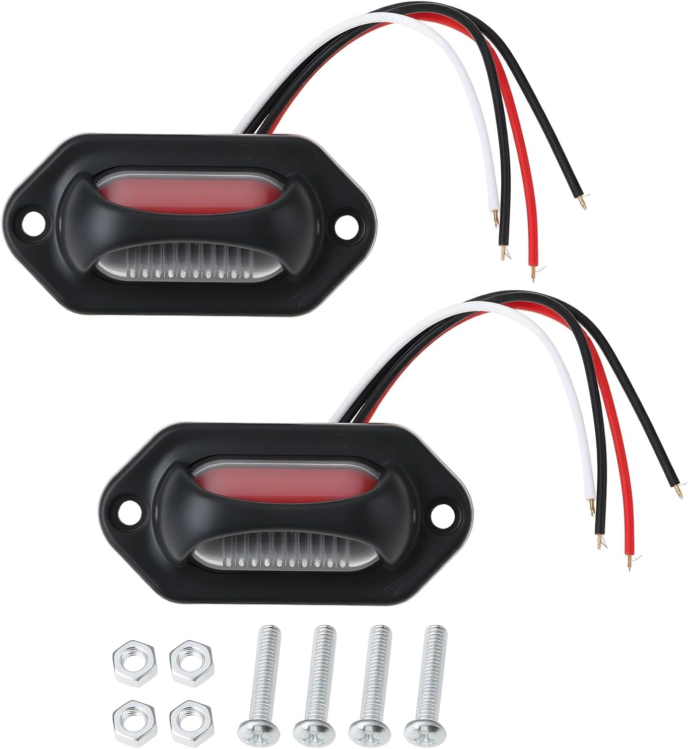 SING F LTD 2Pcs 12-24V LED Number Plate Light for Trucks Trailers Cars Rvs Boats image number 6