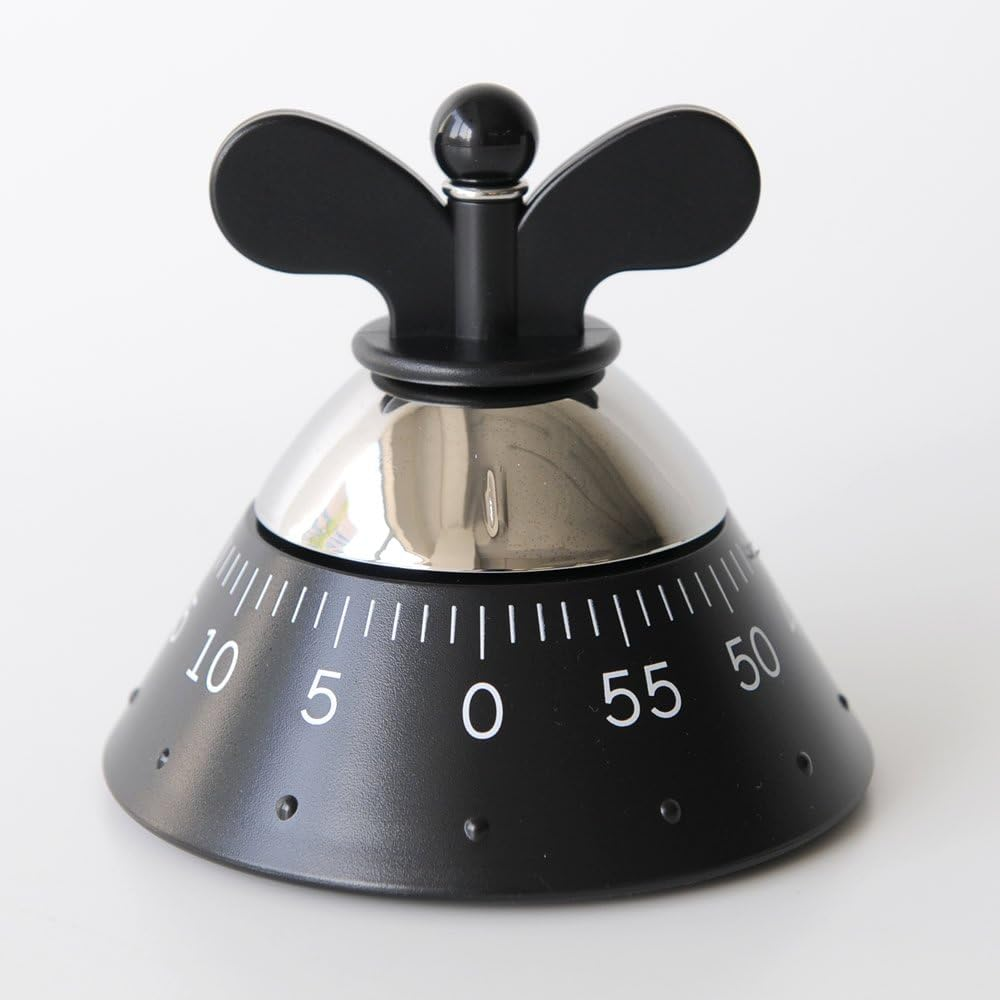 Alessi B Kitchen Timer, Black - White image number 4