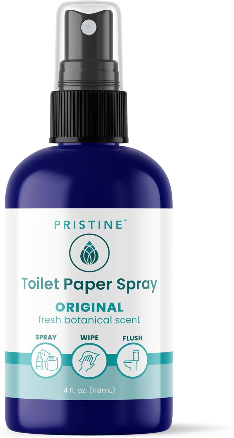 Pristine Toilet Paper Spray: as Seen on Shark Tank, the Planet Friendly, More Natural Alternative to Flushable Wet Wipes - Original 4 Oz image number 3