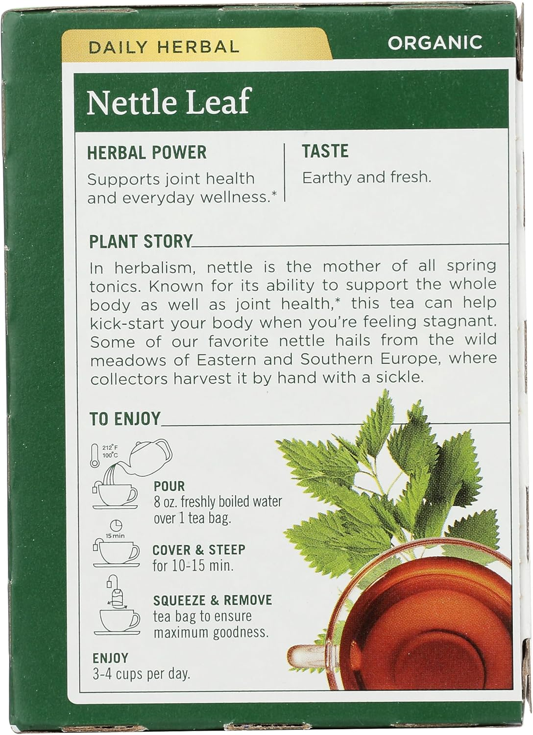 Traditional Medicinals, Organic Nettle Leaf 1.13 Oz (16 Bags) image number 5