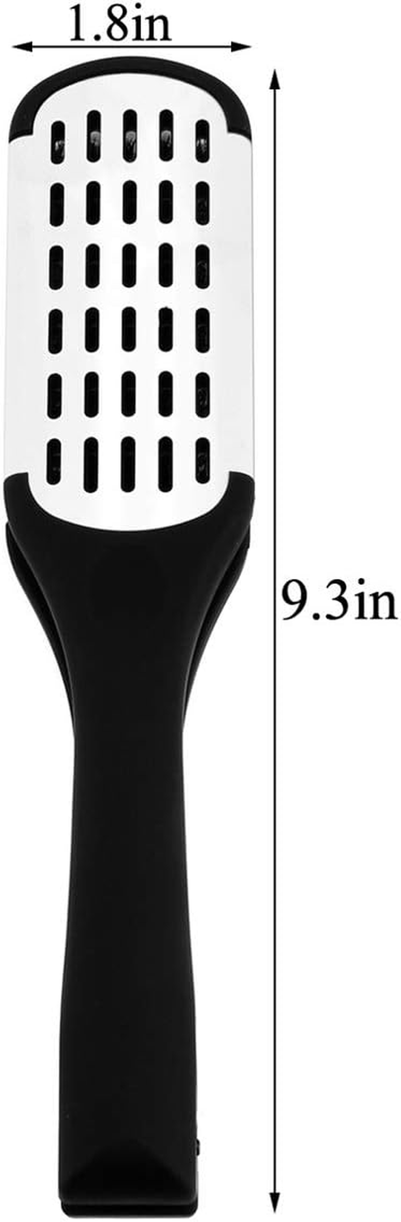 Ccbeauty Boar Bristles Clamp Hair Brush Hair Straightener Clamp Comb Hair Detangler Brush Hair Styling Tool Double Sided Brush for Hair
