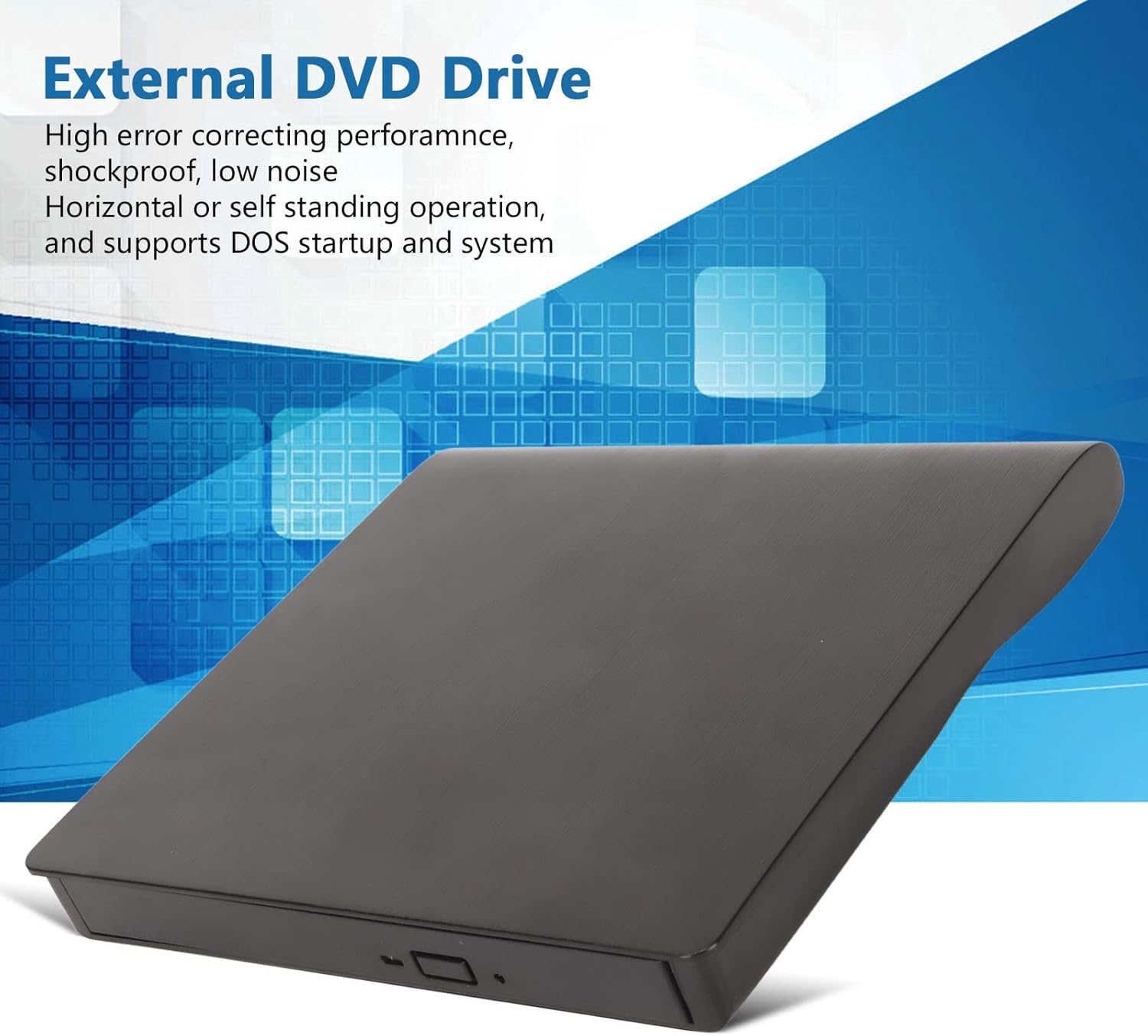 External DVD Drive, USB 3.0 Type C CD Drive Portable DVD Player for CD ROM Burner VCD,SVCD Compatible with for Linux OS X Laptop Desktop image number 3
