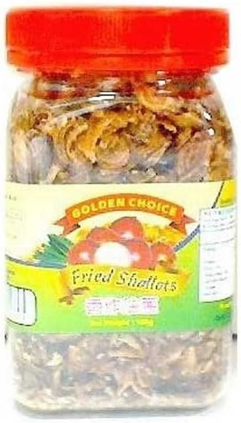 Golden Choice Fried Shallots | Crispy Asian Topping & Cooking Garnish | Made from 100% Fresh Shallots | Perfect for Salads, Soups, Sandwiches & Side Dishes | Pantry Essential | 100G Pack image number 1