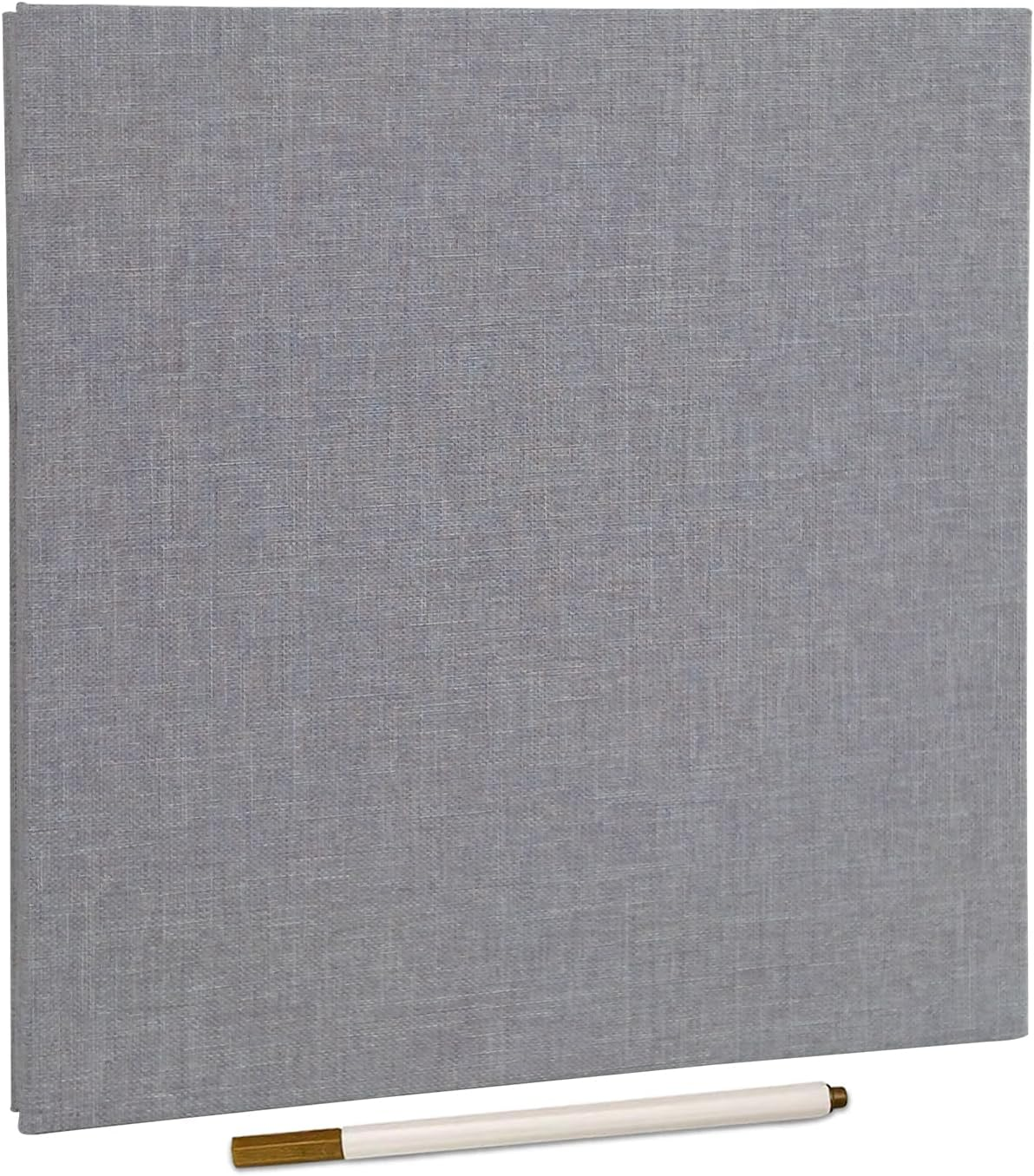 Large Photo Album Self Adhesive for 4X6 8X10 Pictures Scrapbook Magnetic Album DIY Scrap Book 40 Sticky Pages with a Metallic Pen, Blue image number 2