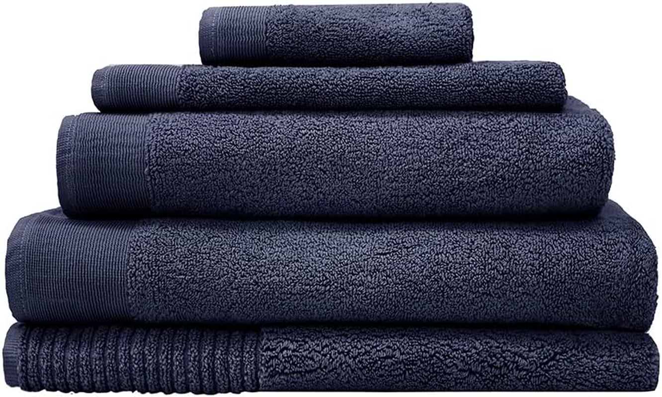Bambury Elvire Hand Towel, Navy, 40X60 Cm image number 1