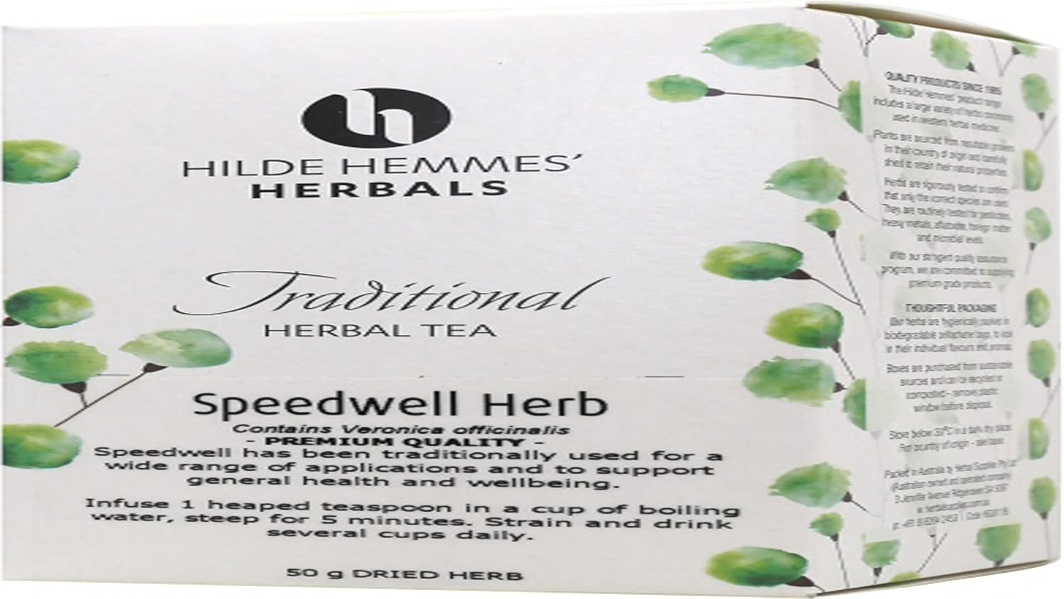 Hilde Hemmes Herbals Speedwell Herb Traditional Herbal Tea 50 G