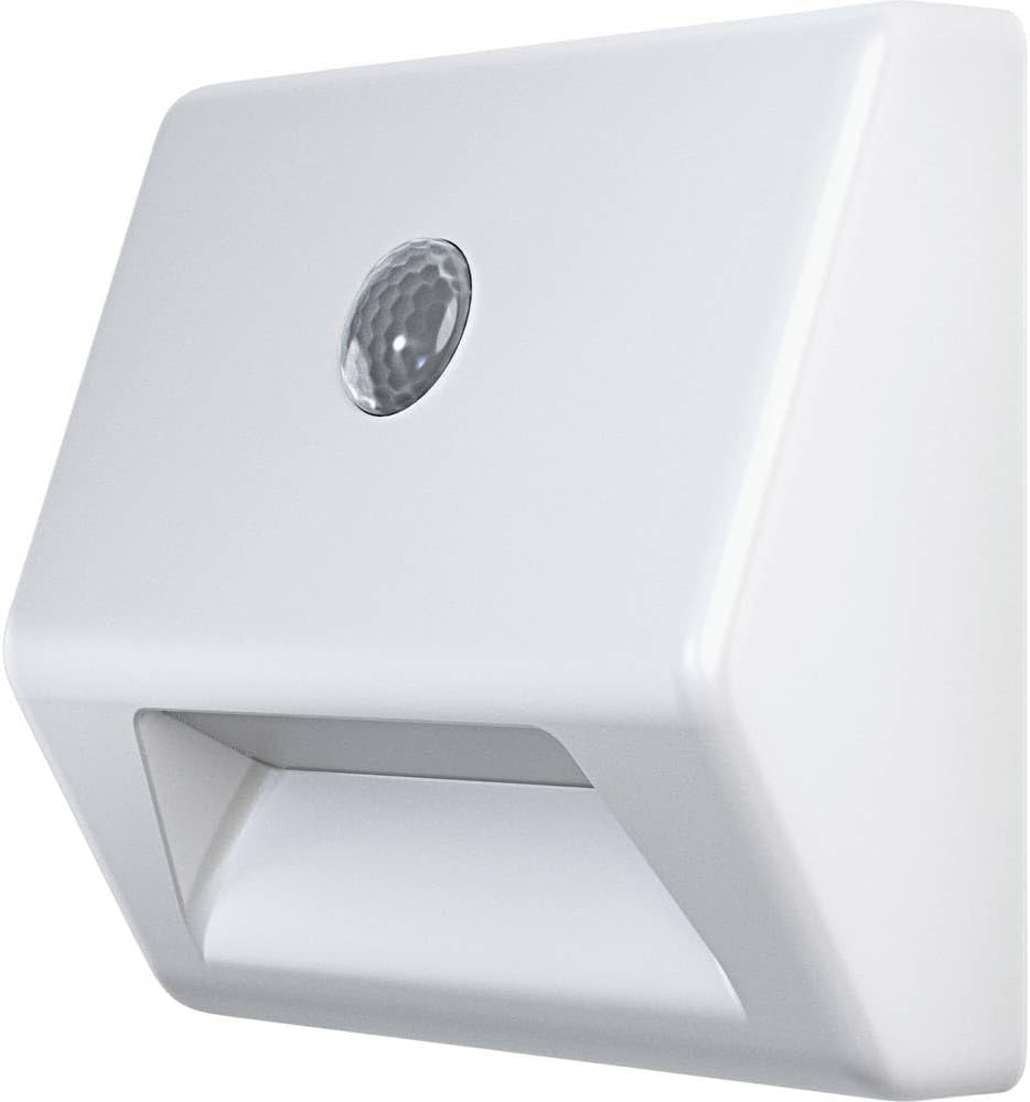 OSRAM Torch LED Night Light with Motion Sensor, White, 2-In-1 Torch Function, Light Sensor, Battery Operated, IP54 Splashproof