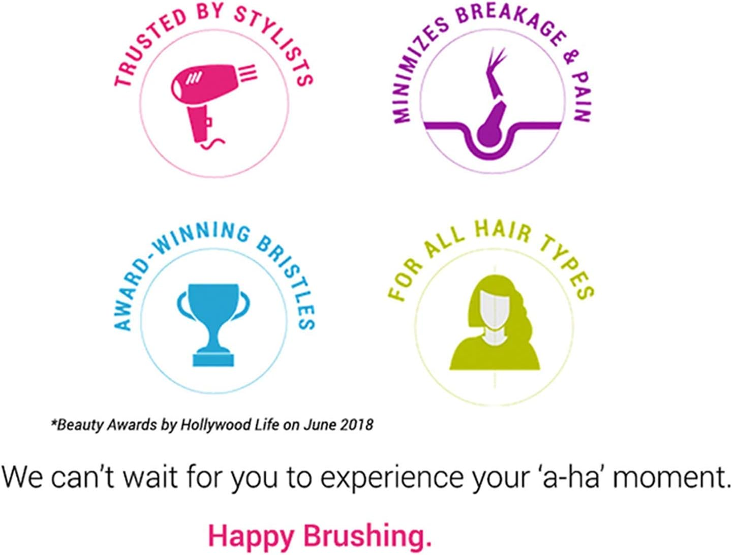 Wet Brush-Pro Flex Dry Hair Brush, Limited Edition, Mystical Monarch/Pink