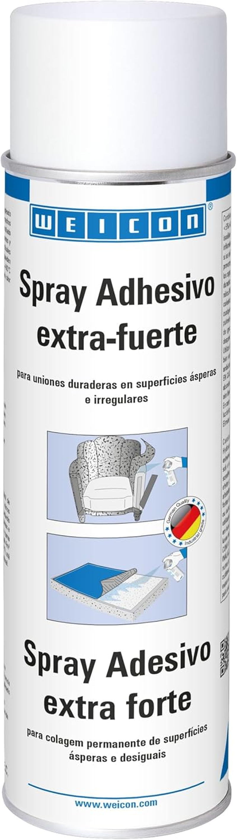 WEICON Adhesive Spray Extra Strong | 500 Ml | Transparent | Universal Adhesive for Extra Strong Bonds image number 4