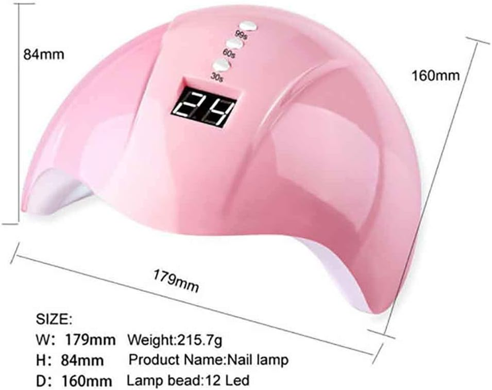 Nail Lamp USB Polisher Nail Pen Nail Jewelry Set, Manicure Set Nail Dryer Light Electric Drill File Brushes Art Tools,White image number 5