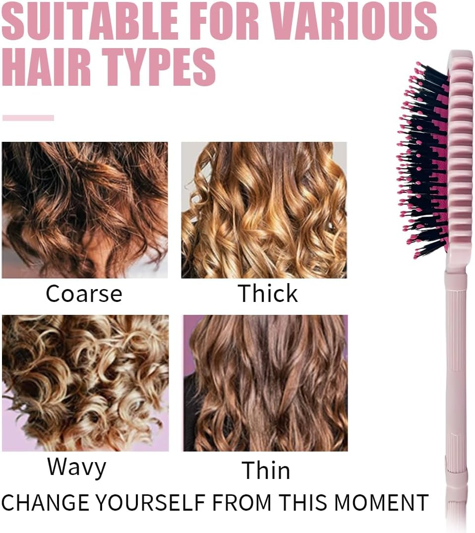 JAWUZ Curl Defining Brush, 2025 Improved Curly Hair Brush, Hair Brush Curls, Versatile Curling Brush, Curl Brush for Women, Curly Hair, Hair Care (Pink) image number 3