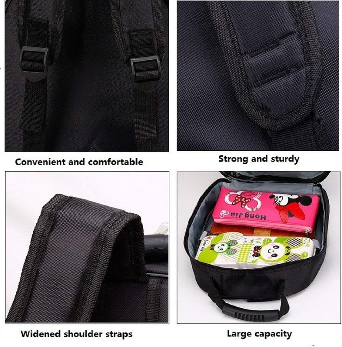 D'S PARADISE Kid'S 16 Inches Hardcase Trolley & 13 Inches Backpack Cute Girl'S Boy'S Cartoon Print Travel Suitcase Bag Combo Luggage for Girl'S and Boy'S, Blue, M, Luggage image number 3