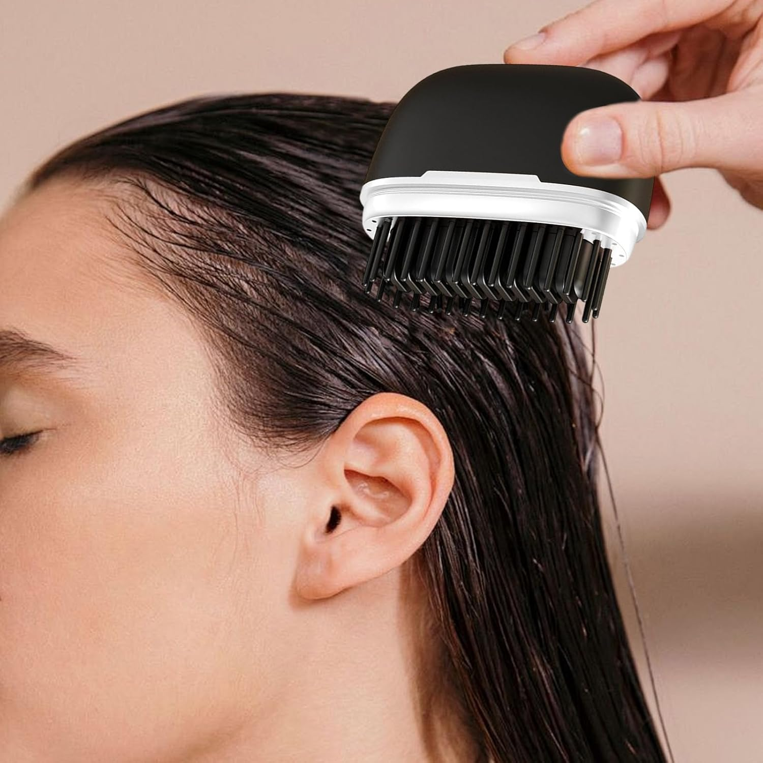 Nybhyjka Cordless Hair Straightener Brush - Cordless Hair Straightener Comb | Hair Styling Tool Less Frizz Smoother Straightening Brush for Travel Camping Girls Home Dorm image number 1