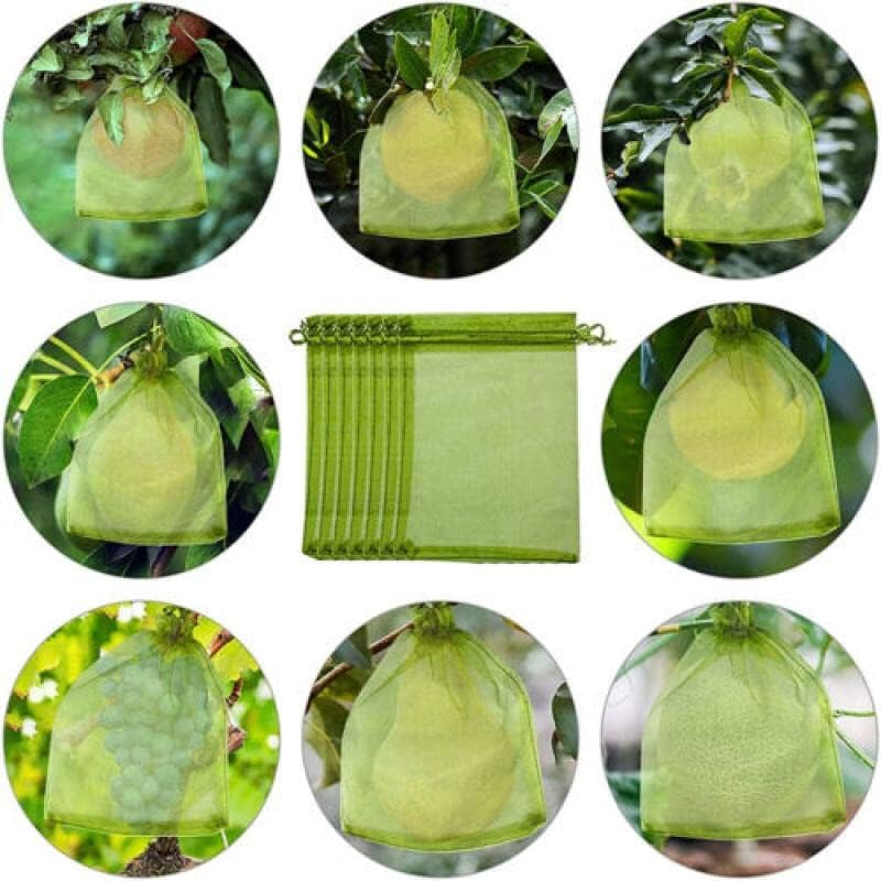 AIMALL Garden Fruit Protection Bags &ndash; 50/100 Pack &ndash; Durable Organza Mesh Netting for Vegetable & Fruit Protection &ndash; Insect-Proof, Multipurpose Sizes for Agriculture & Gardening Use image number 6