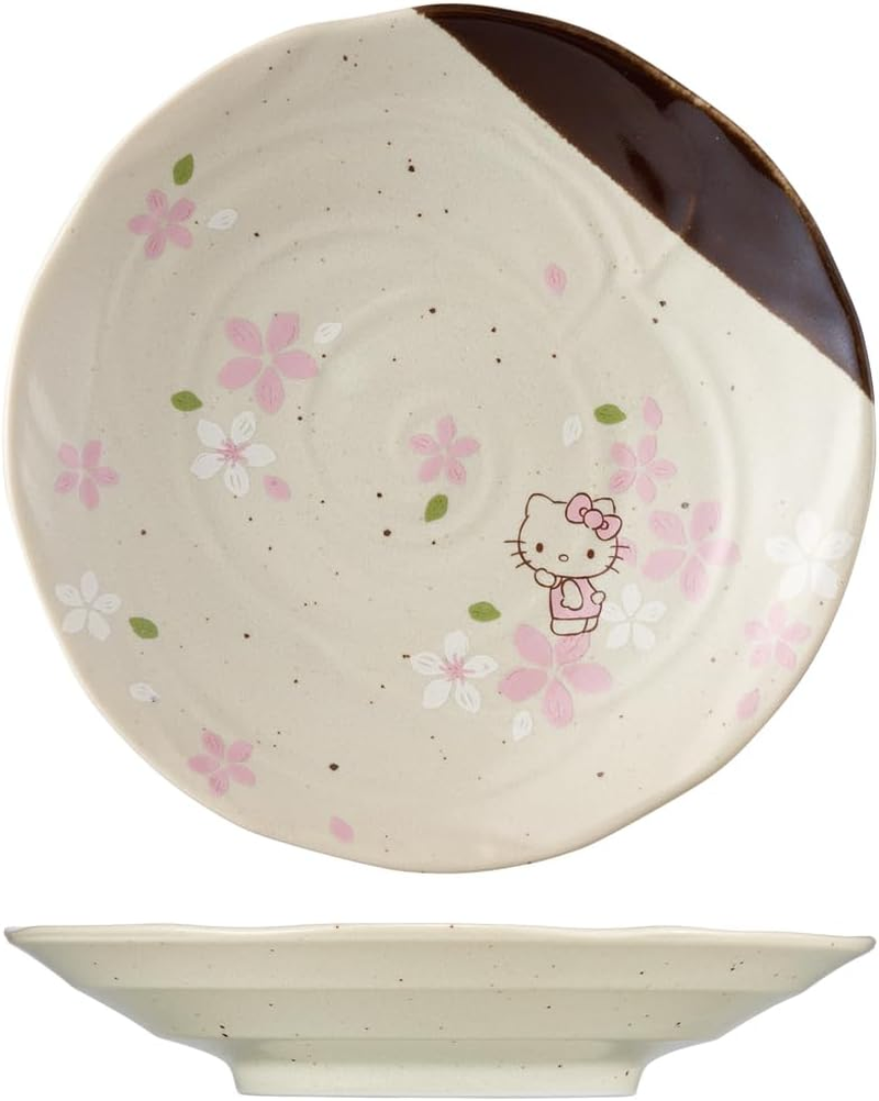 Skater CHMD3-A Mino Ware Deep Plate, Hello Kitty Sakura, Sanrio, 8.4 X 1.5 Inches (21.3 X 3.7 Cm) image number 4
