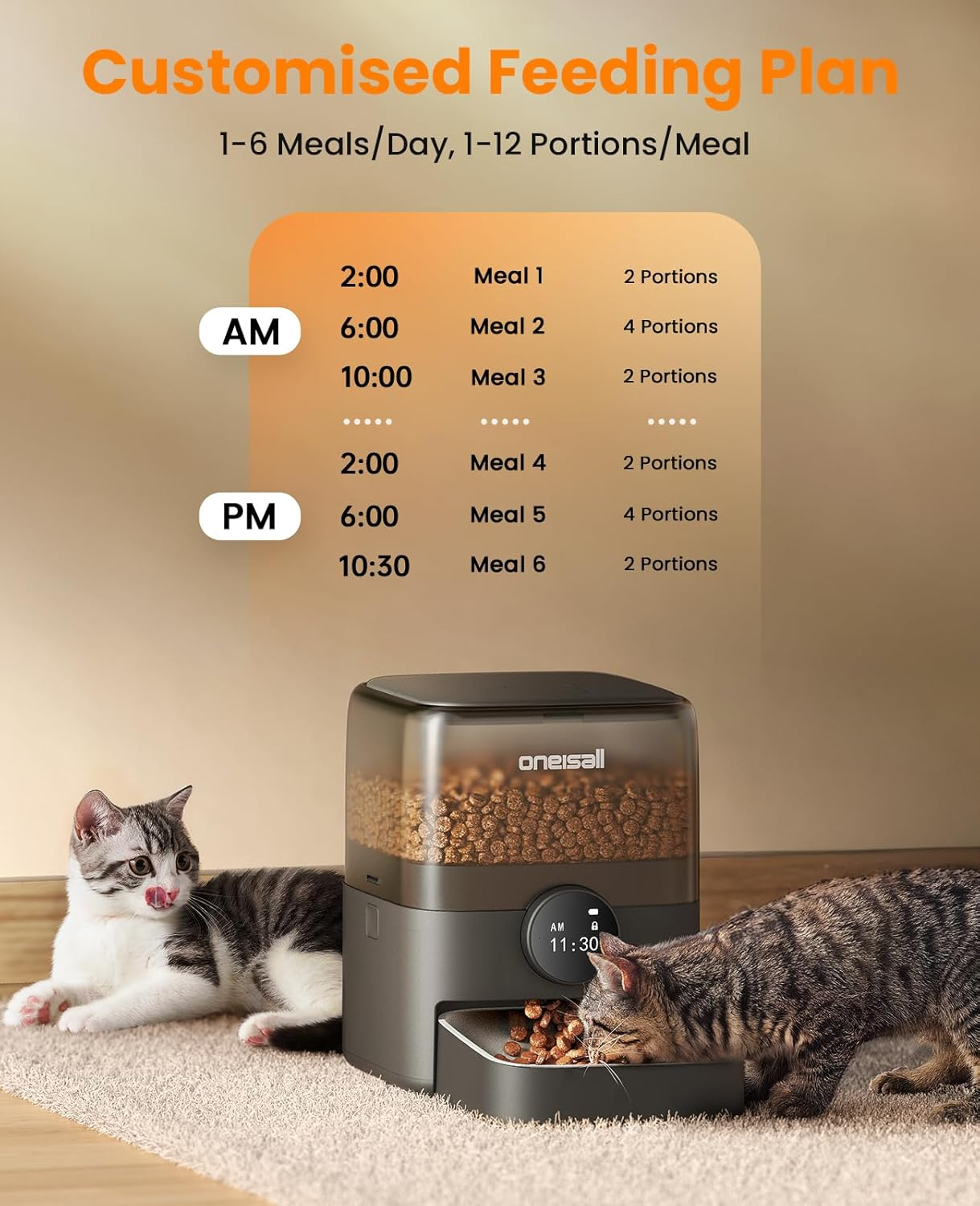 Oneisall PF05DAE 3L Automatic Cat Feeder image number 6